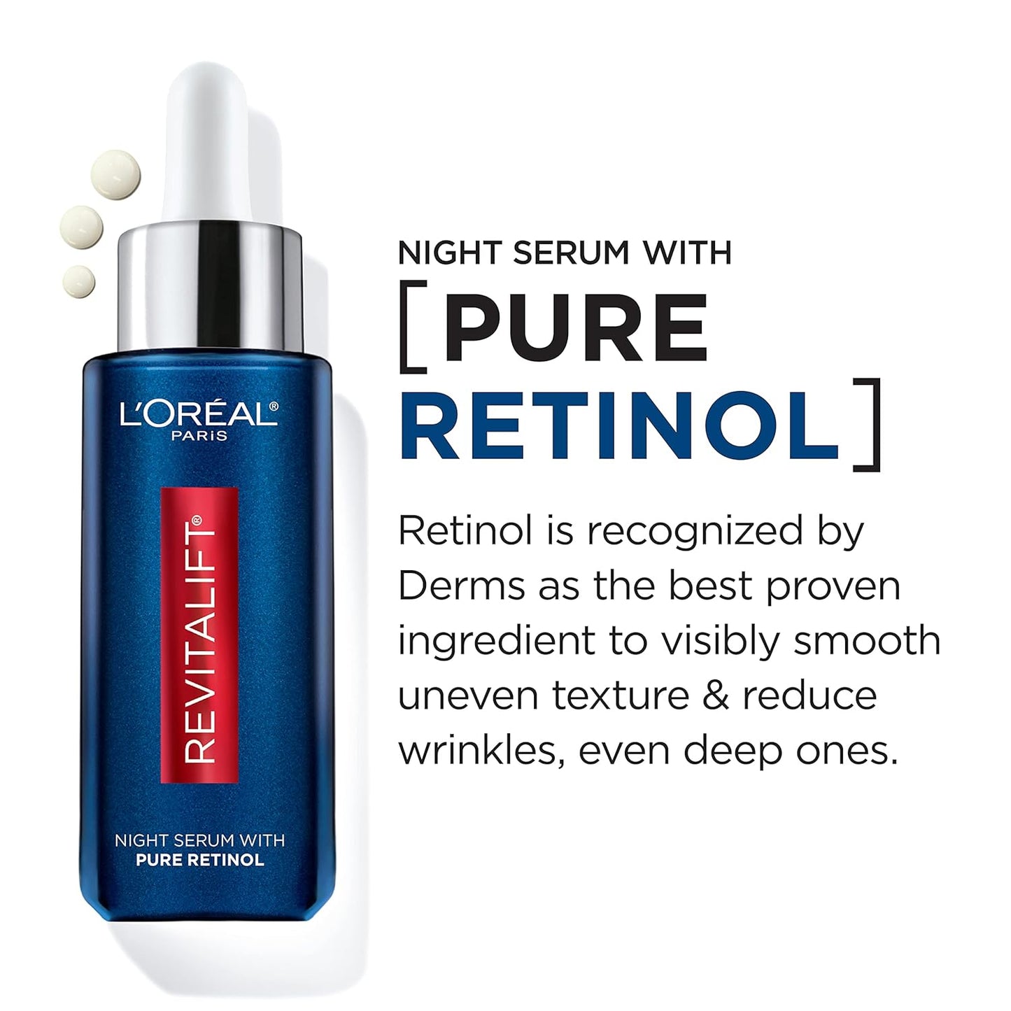 L'Oréal Revitalift Derm Intensives Night Serum with 0.3% Pure Retinol